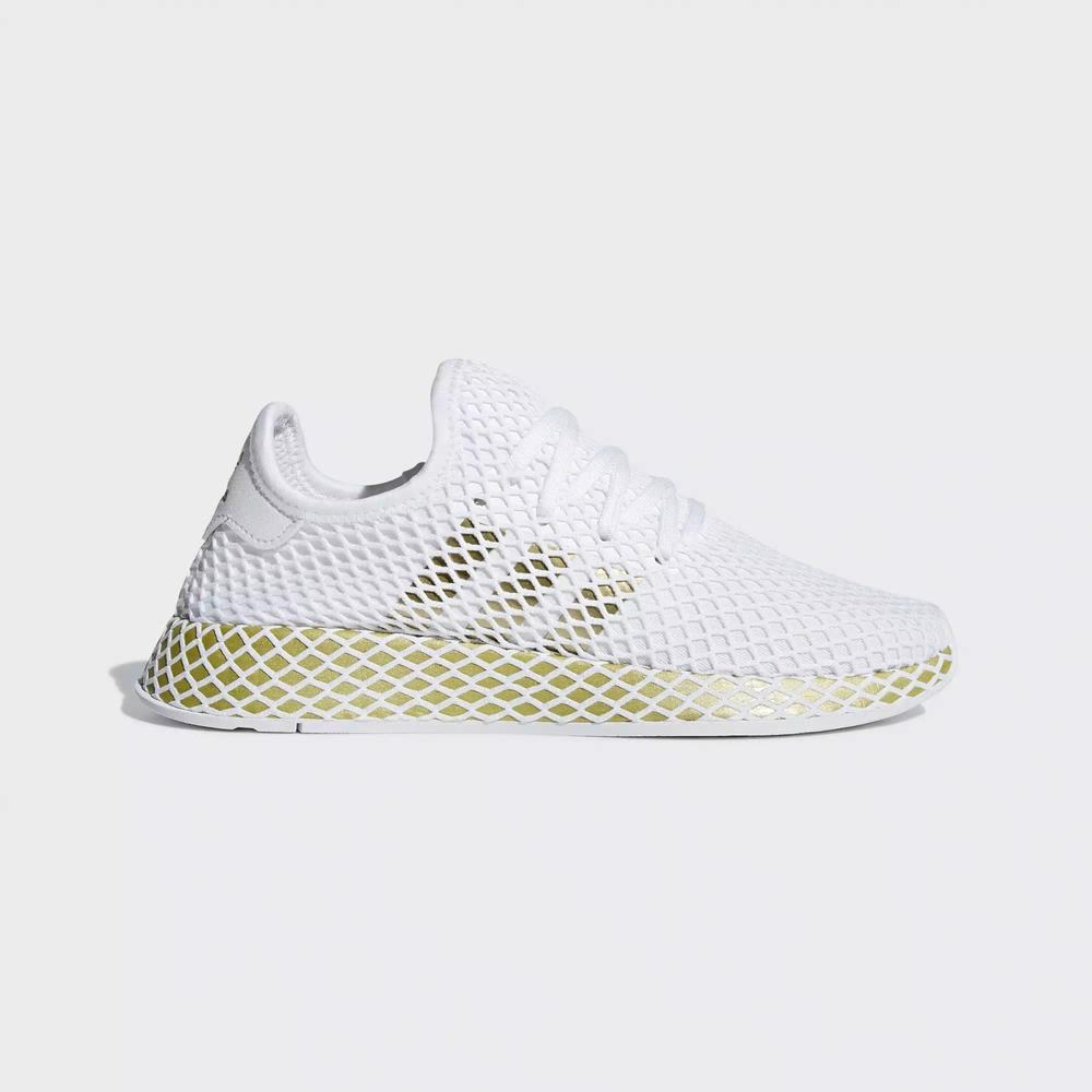 Adidas Deerupt Runner Tenis Blancos Para Mujer (MX-52354)
